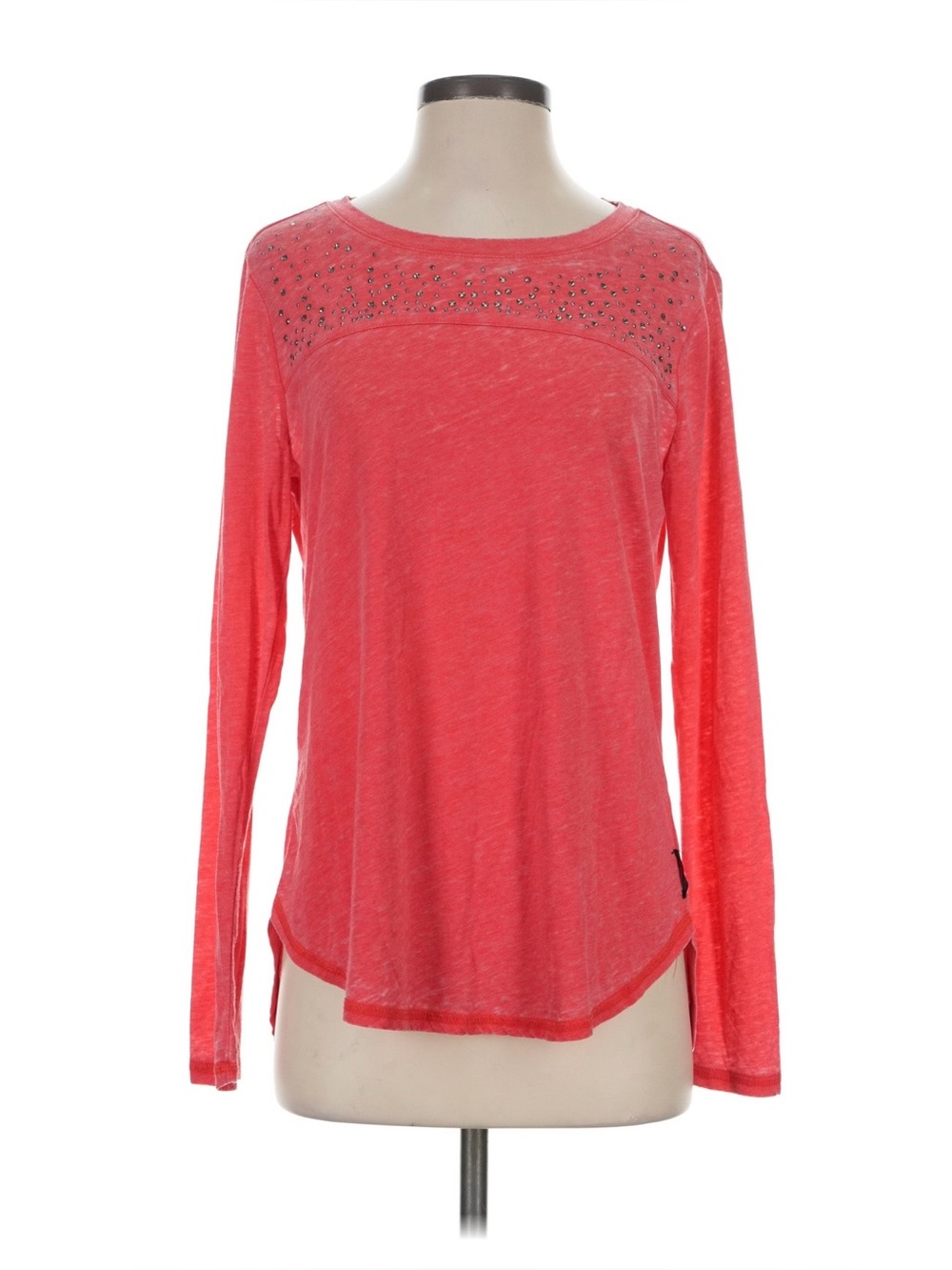 Vintage Rhinestone Long Sleeve Top